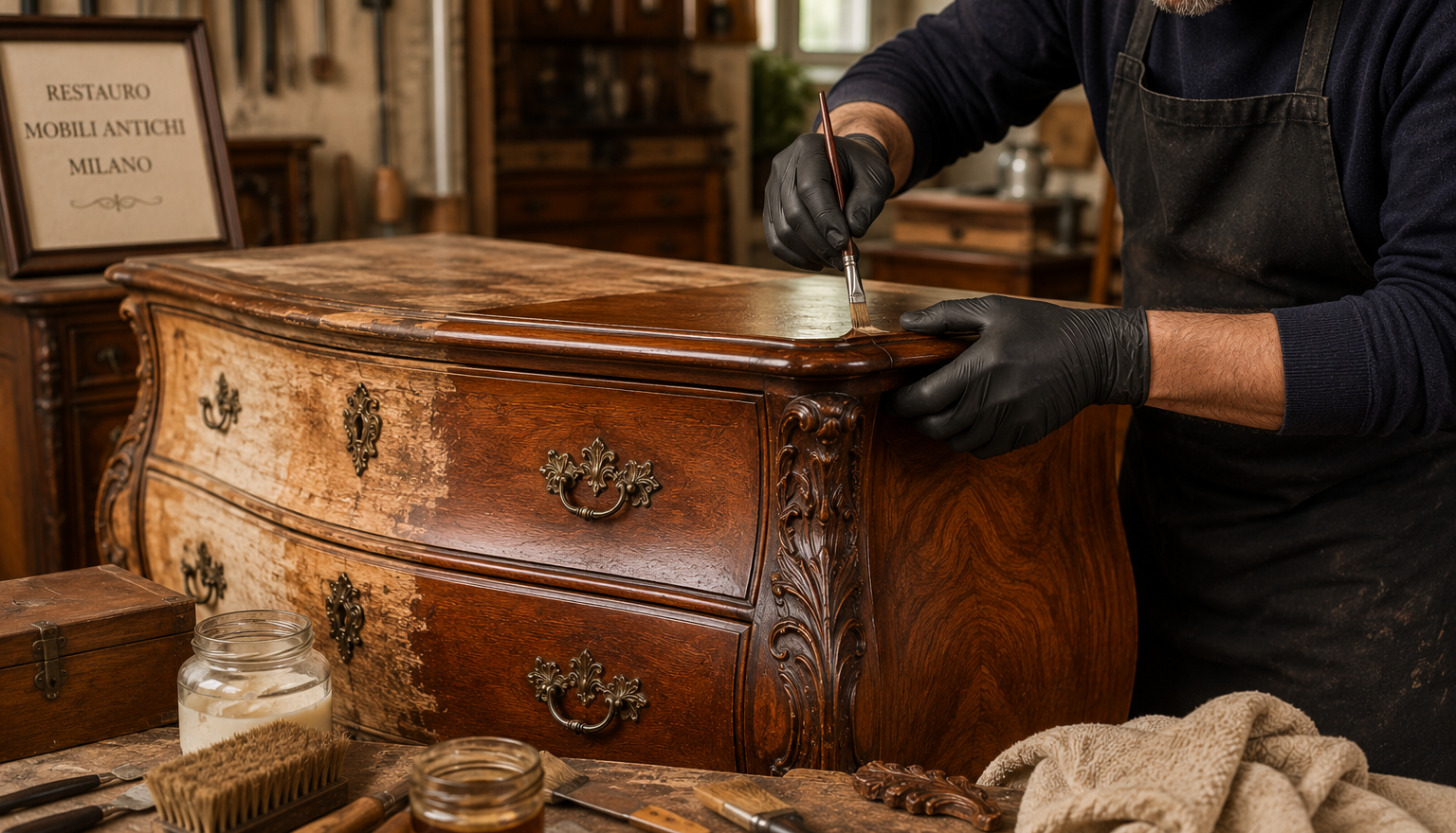 Restauro mobili antichi a Milano: scegli il giusto professionista